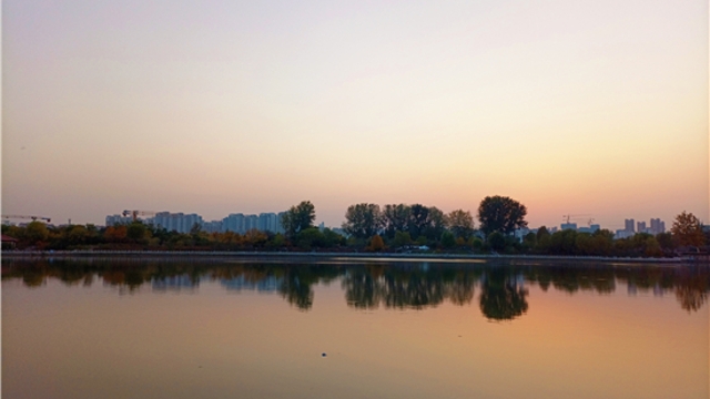 蘆花白，秋水寒
